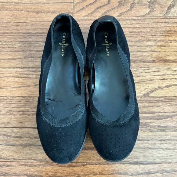 Cole Haan black suede ballet flats - Picture 2 of 8